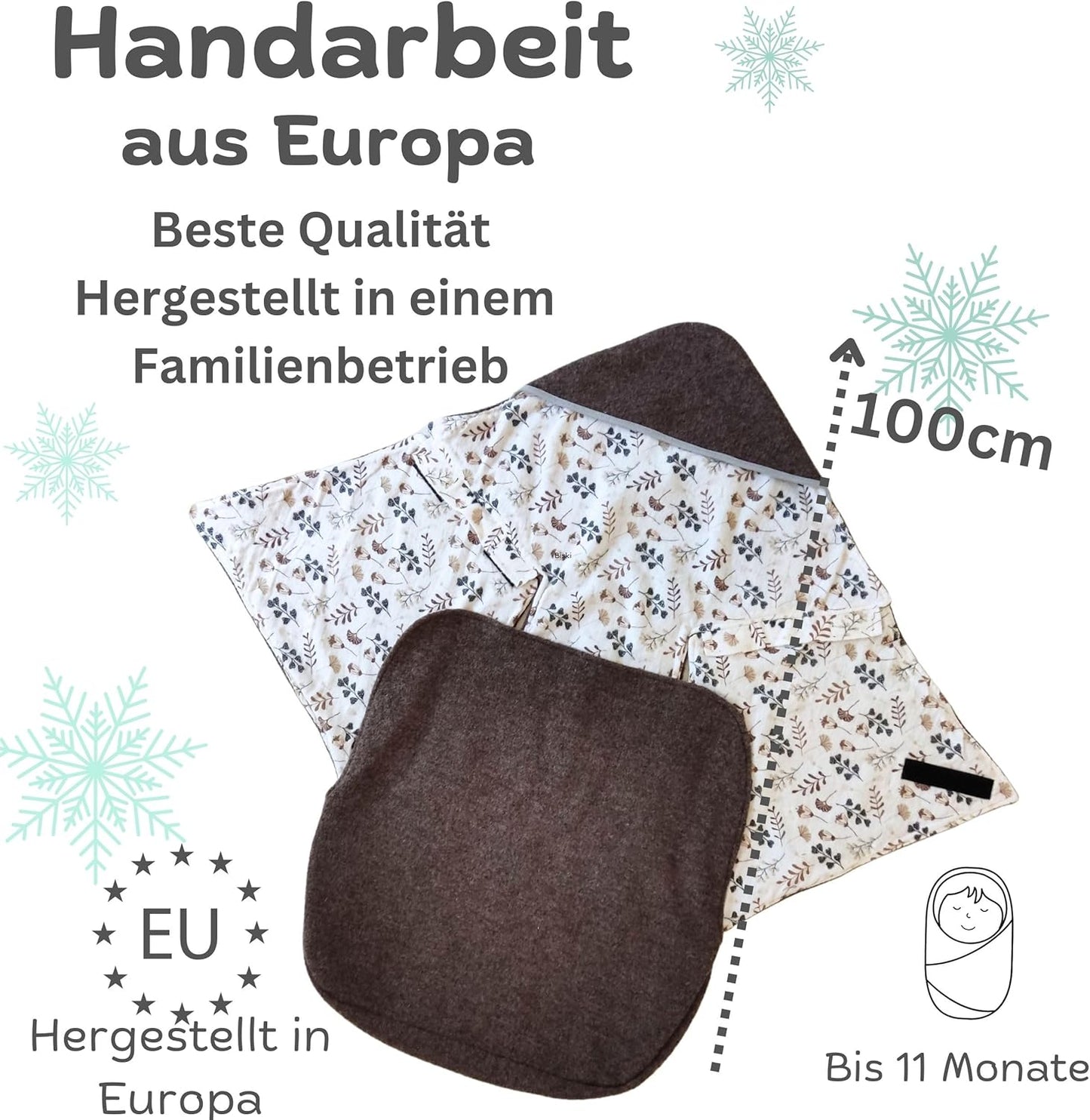 Baby Swaddle Hooded Blanket I Stroller I Carseat Blanket I Newborn Babies I Winter (Dots)