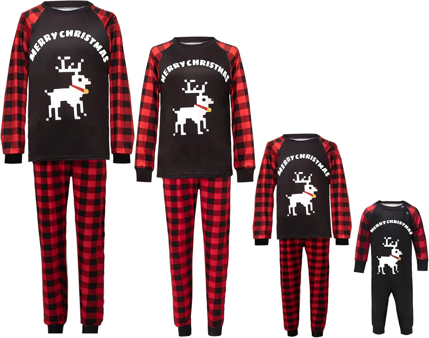 Christmas Pajamas for Family,Couples Pjs Matching Sets 2023 Red