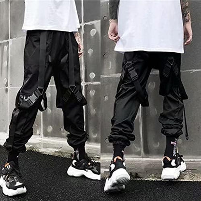 Men’S Fashion Cargo Pants Casual Hip Hop Drawstring Ankle Pants Ankle Length Relaxed Fit