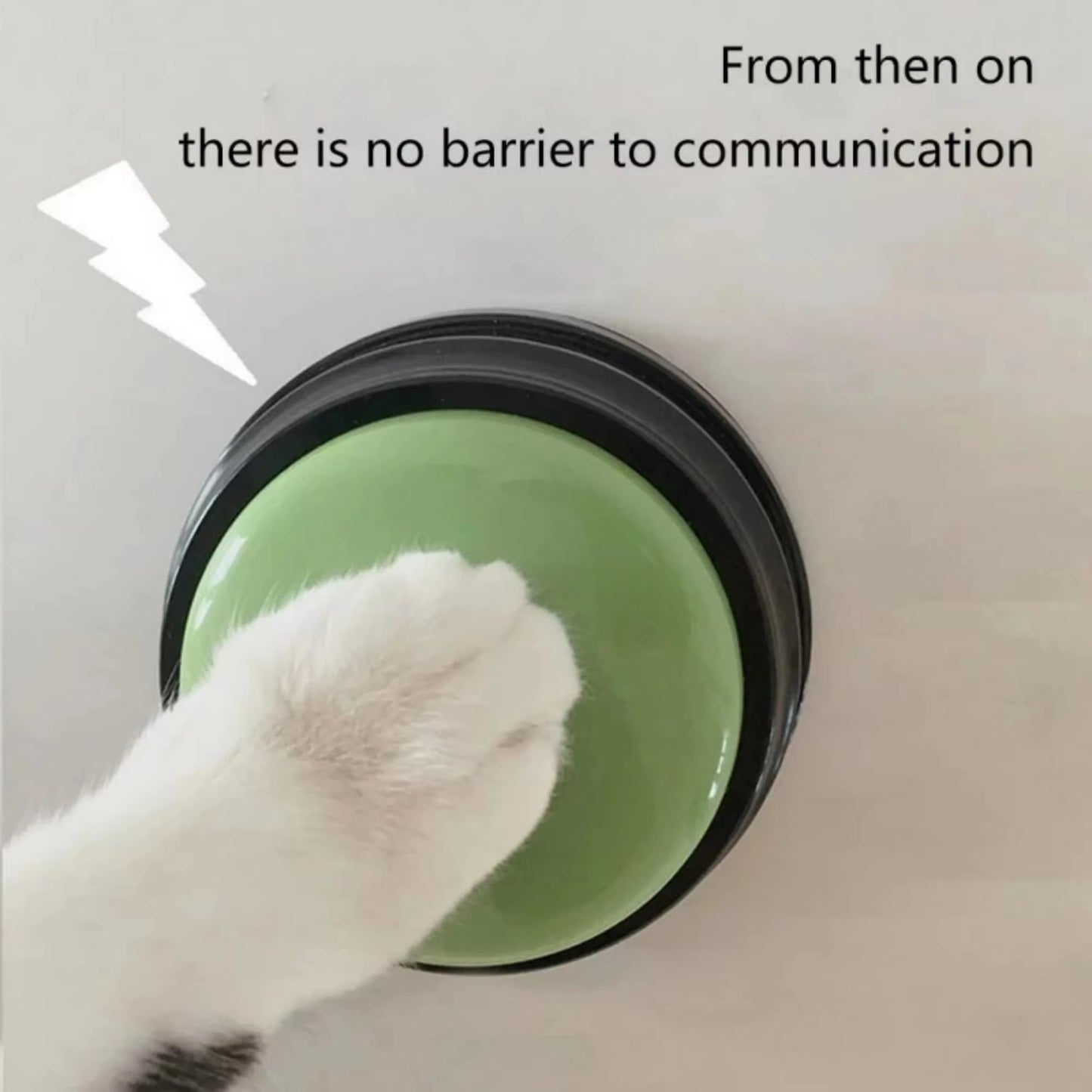 Dog Communication Buttons Voice Recording Button for Pet Training Buzzer 30 Second Record Playback Funny Gift for Talking Pet