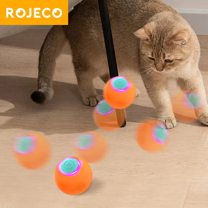 Smart Pet Toys Cat Bouncing Ball Automatic Rolling Ball Interactive Training Self-Moving Electric Toys Pet Accessories