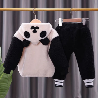 2023 New Clothing Set Sweater+Pants 2Pcs for Girls Boys Outfit Cotton Warm Costume Winter Children Clothes Suit 1-4Y