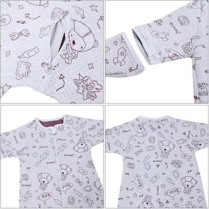 Baby Wearable Blanket 100% Soft Cotton Cartoon Sleepsuit Warm Pajamas