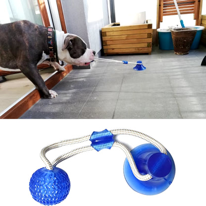 Dog Toys Pet Puppy Interactive Suction Cup Push TPR Ball Toys Molar Bite Toy Elastic Ropes Dog Tooth Cleaning Chewing Supplies