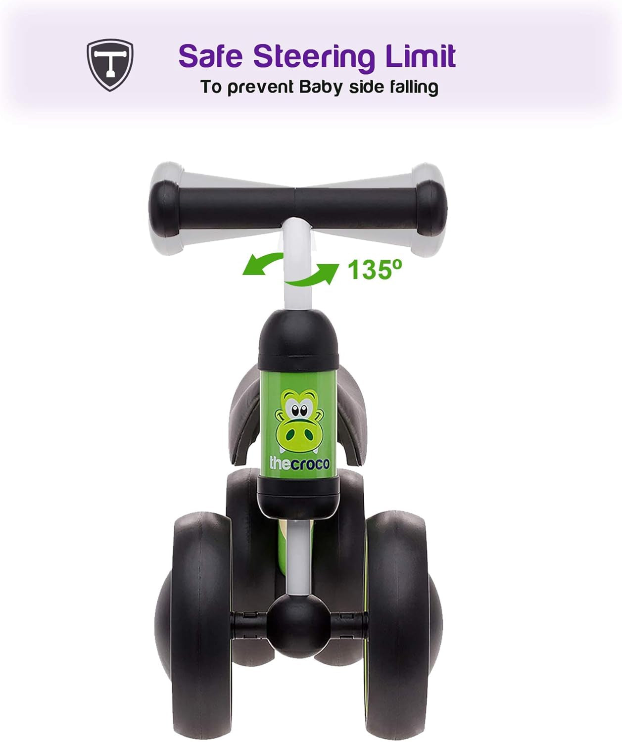 The Original Croco Ultra Lightweight and Sturdy Balance Bike.3 Models for 2, 3, 4, and 5-Year-Old Kids. Unbeatable Features. Toddler Training Bike, No Pedal