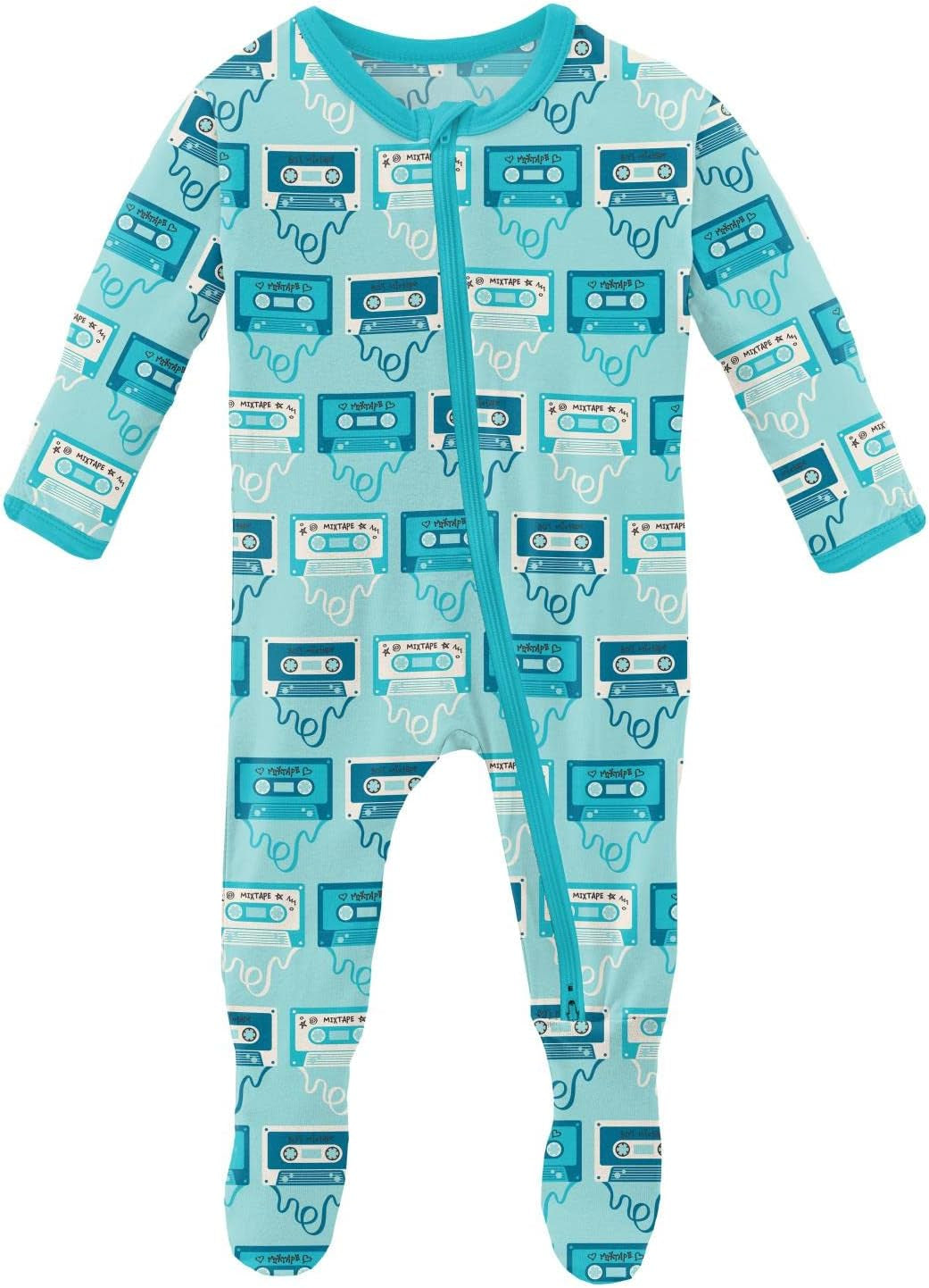 Kickee Print Footies with Zipper, Super Soft One-Piece Jammies, Sleepwear for Babies and Kids, Fall 1 Collections