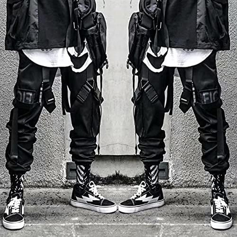 Men’S Fashion Cargo Pants Casual Hip Hop Drawstring Ankle Pants Ankle Length Relaxed Fit