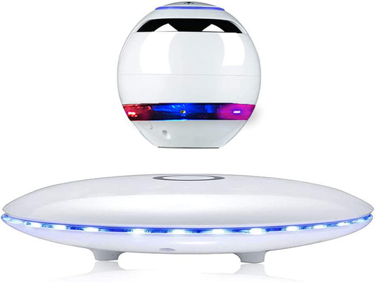 Magnetic Levitating Bluetooth Speaker,Orb Levitating Speaker with Touch Control, Floating and Spinning in Air Freely with Colorful LED Lights,Birthday Christmas Cool Tech Gifts,Desk Gadget Decor