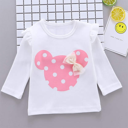 Baby Girl Clothes, 3 Pieces Long Sleeved Cute Toddler Infant Outfits Kids Tops and Pants Set