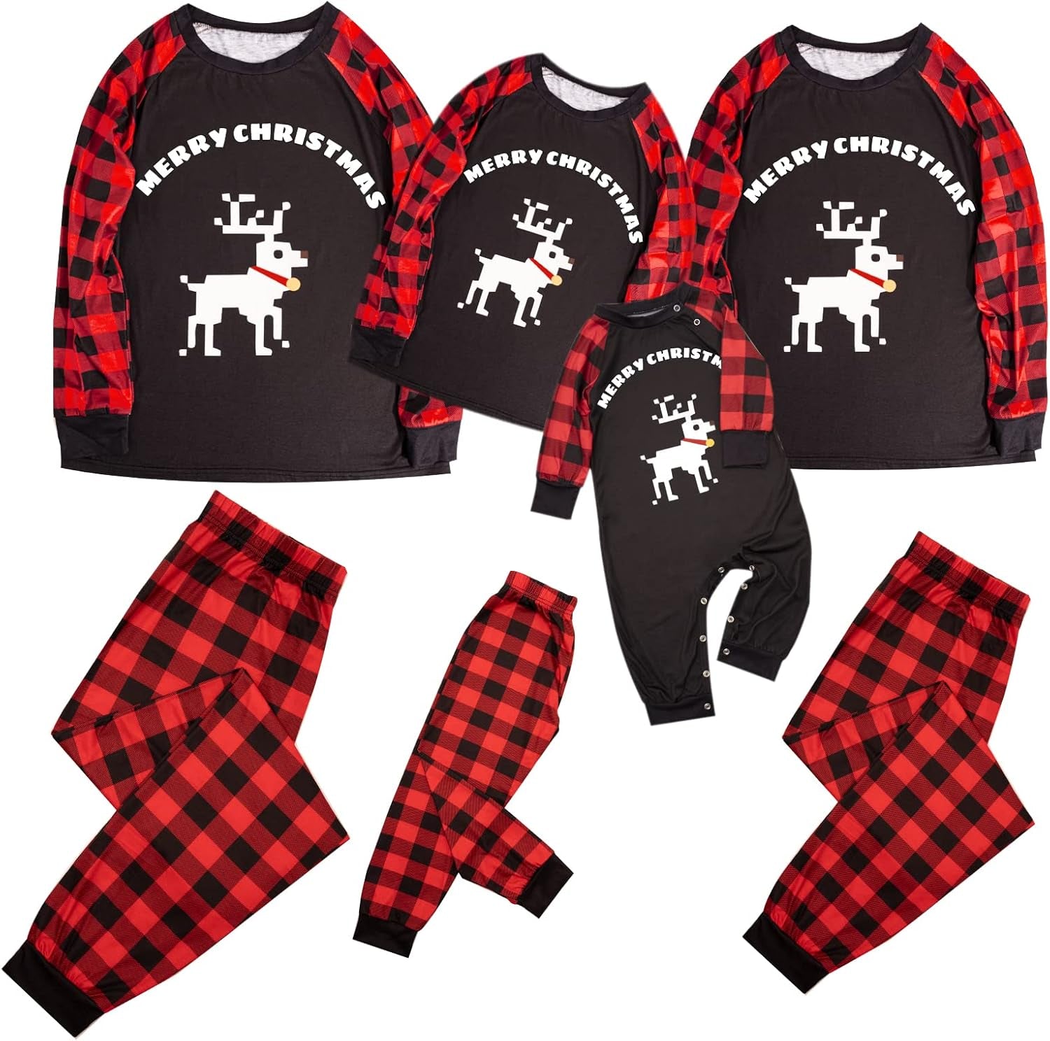 Christmas Pajamas for Family,Couples Pjs Matching Sets 2023 Red