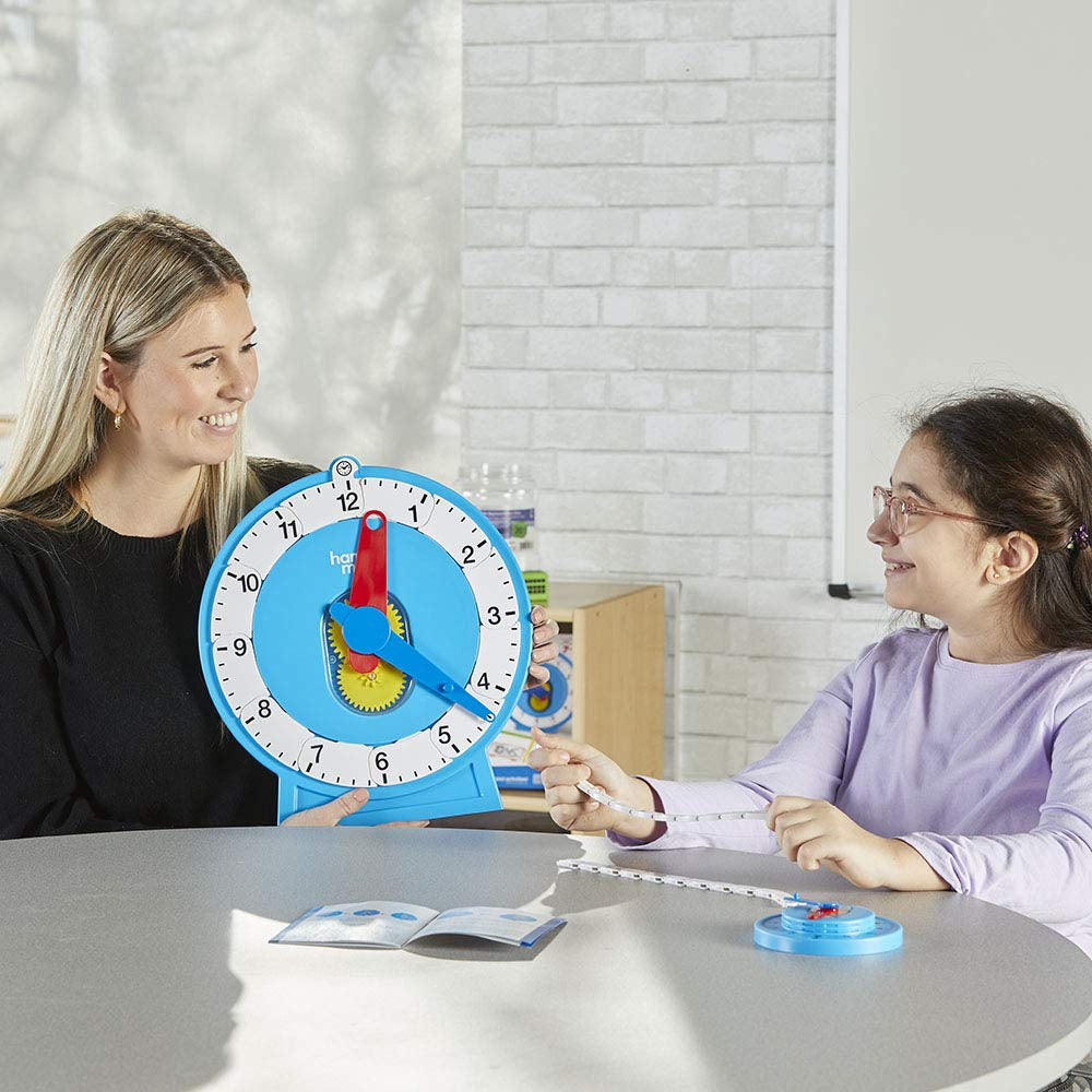 Advanced Numberline Clock for Kids Learning to Tell Time, Math Manipulatives for Telling Time, Analog Clock for Kids Learning, Learning to Tell Time Clock, Teacher Supplies (25 Clocks)