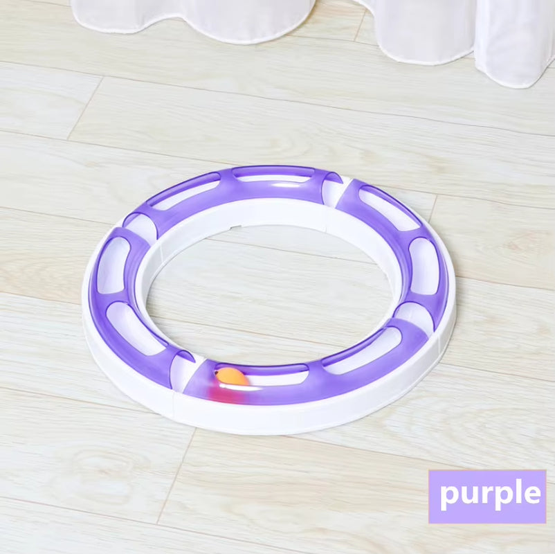 Cat Toys Interactive Track Ball Toy Cat round Shape Suction Cup Track Ball Play Tunnel Pet Toys Pet Accessories