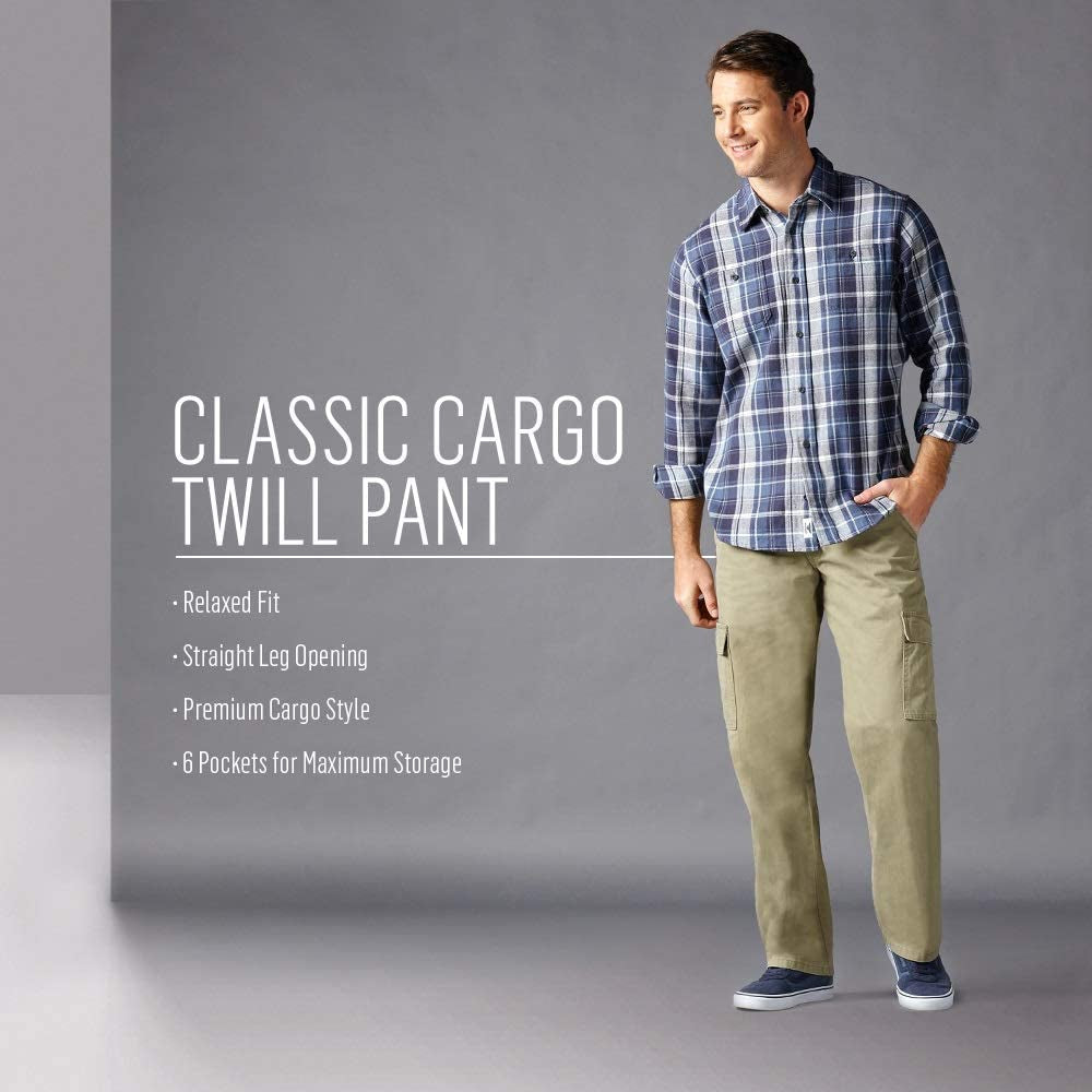 Men'S Twill Relaxed Fit Cargo Pant (Logan)