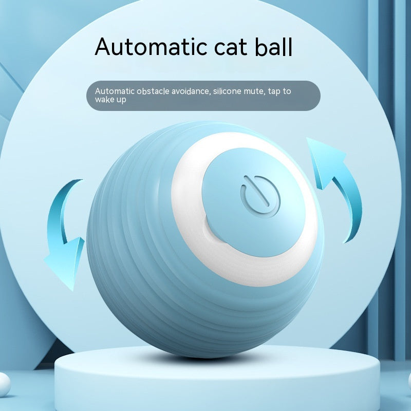 Automatic Moving Bouncing Rolling Ball Smart Cat Toy Ball Self-Moving Kitten Toy for Indoor Cat Kitten