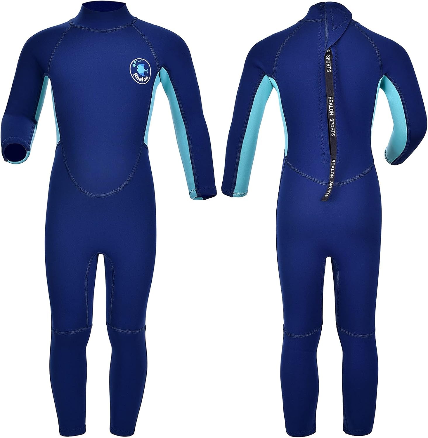 Kids Wetsuit for Girls Boys Toddler and Youth 3Mm Neoprene Child Full Wet Suits Warm in Cold Water Thermal Swimsuit Back Zip for Swimming Diving Jet Skiing Surfing