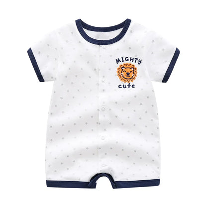 Summer Baby Rompers Baby Girls Clothing 100% Cotton Newborn Cartoon Short Sleeve Baby Boy Clothes Infant Jumpsuits Kids Clothes