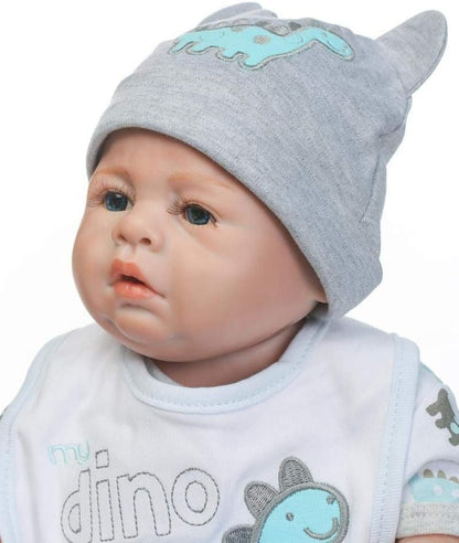 20 Inch Full Body Baby Boy Reborn Doll Newborn Babies Silicone Dolls Toddler Kids Xmas Gift