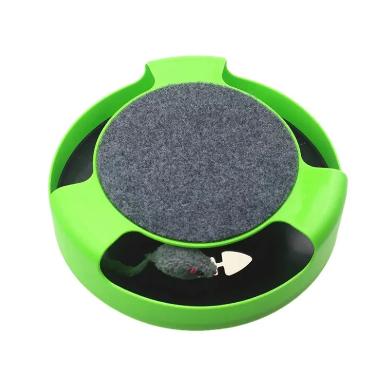 Cat Toy Turntable Roller Mouse Toys Interactive Intelligence Training Track Funny Games Cat Scratcher Toy Pet Toys Accessories