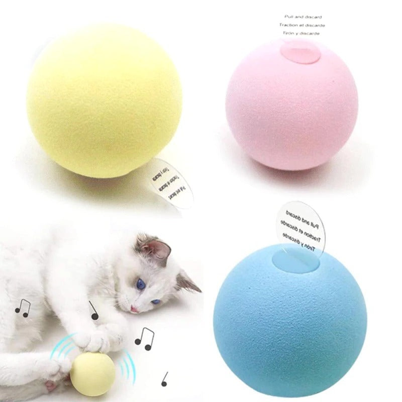 New Gravity Ball Smart Touch Sounding Toys Interactive Pet Toys Squeak Toys Ball Pet Training Toy for Indoor Cats