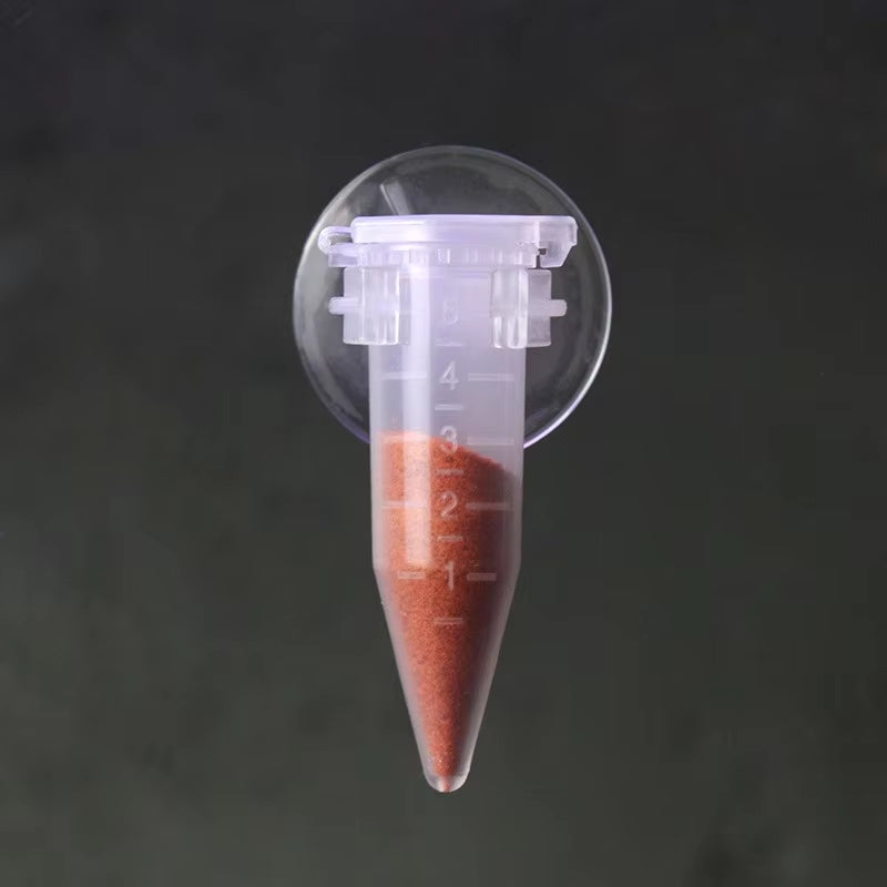 Automatic Fish Feeder Cone Shrimp Egg Worm Funnel Cup Feeding Tool Ring Ornamental Tank Aquarium Accessories with Suction