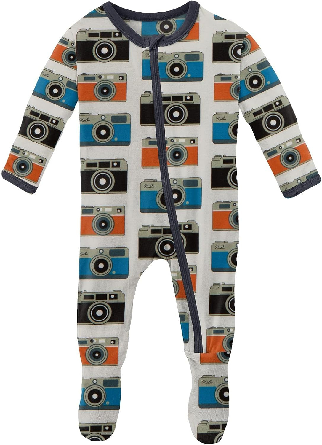 Kickee Print Footies with Zipper, Super Soft One-Piece Jammies, Sleepwear for Babies and Kids, Fall 1 Collections