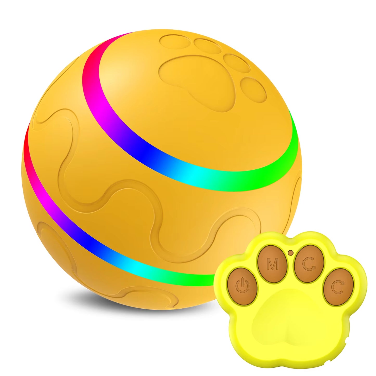 Interactive Dog Toy Ball with Remote Control, Active Rolling Ball for Dogs,Wicked Ball for Small Medium Large Dogs Pet Toys