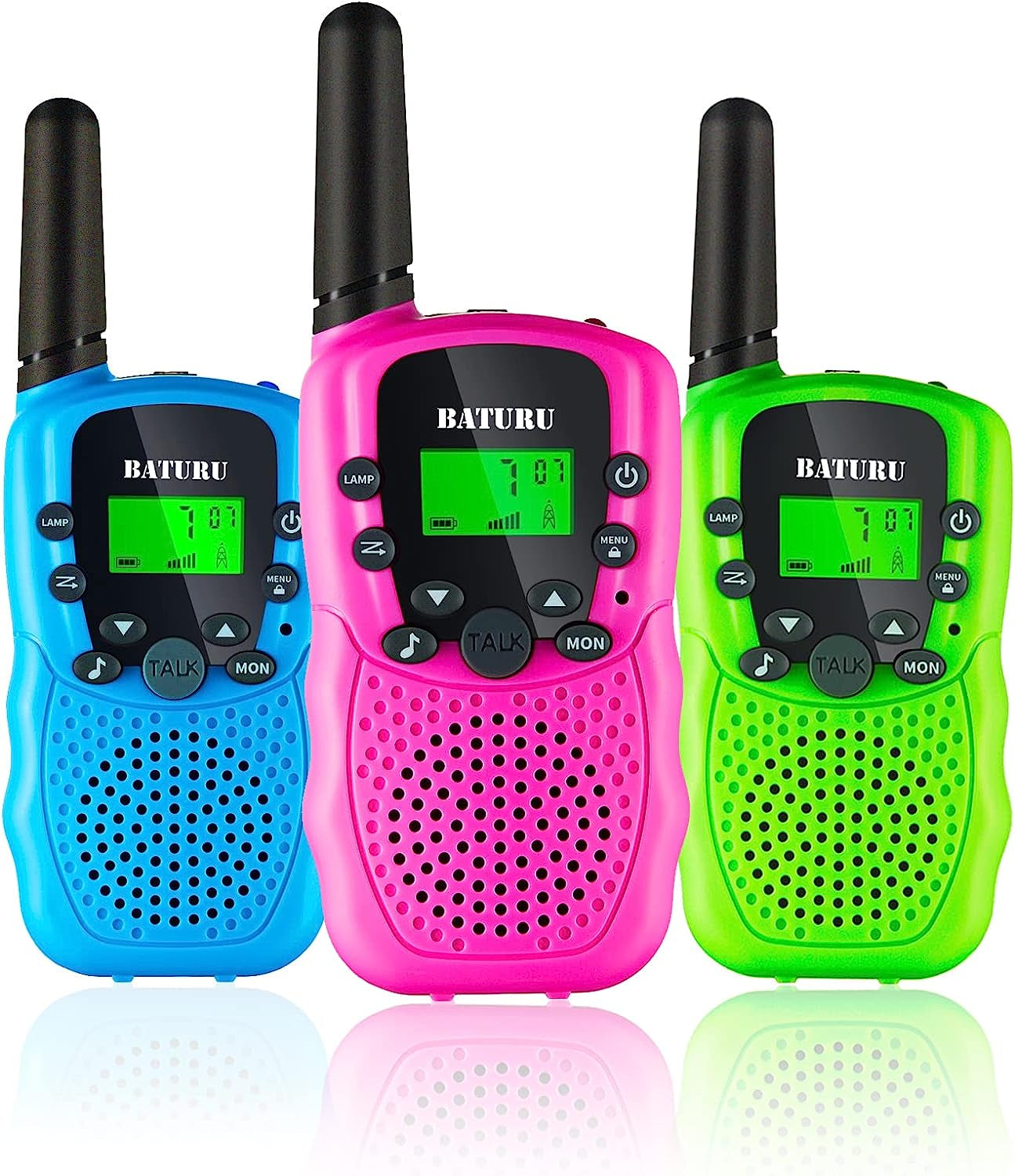 Walkie Talkies for Kids 3 Miles Long Range, 22 Channels Walkie Talkie with Clear Sound & Automatic Squelch, Valentine Gifts for Kids, Toys for Kids Girls Boys Age 3-12