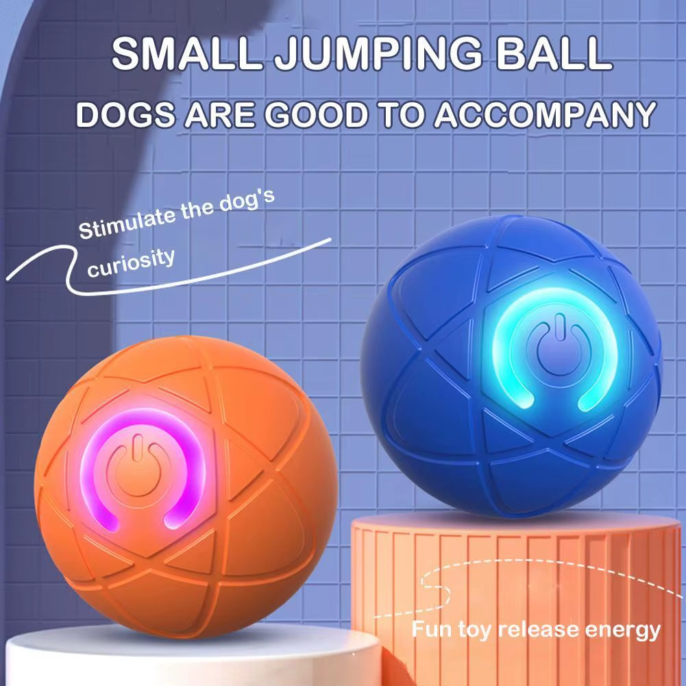 Smart Dog Toy Ball Electronic Interactive Pet Toy Moving Ball Intelligent Gravity Jump Ball Bite-Resistant Rolling Ball Pet Toys