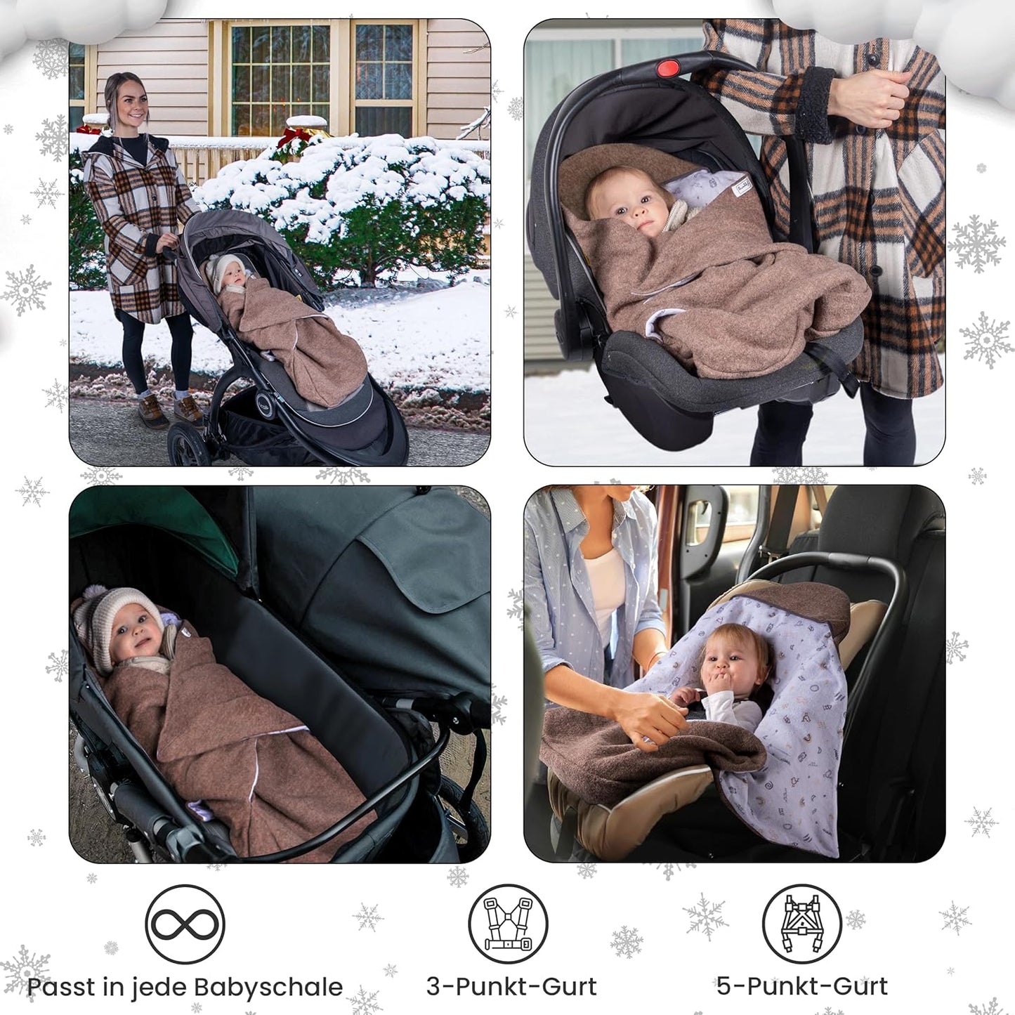 Baby Swaddle Hooded Blanket I Stroller I Carseat Blanket I Newborn Babies I Winter (Dots)