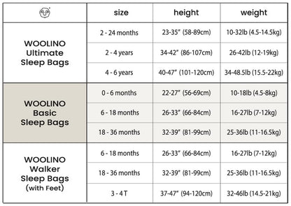 Merino Wool and Organic Cotton Baby Sleep Bag - 4 Season Classic Sleep Sack for Baby - Two-Way Zipper Sleeping Bag for Baby and Toddler - 18-36 Months - Butterfly