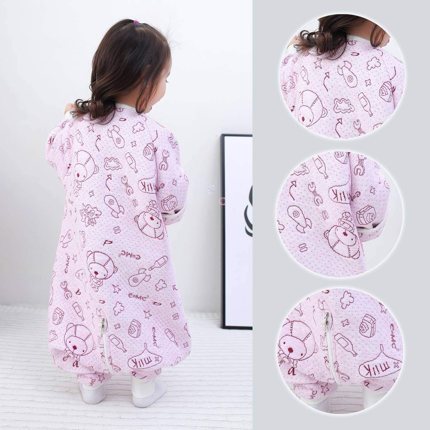 Baby Wearable Blanket 100% Soft Cotton Cartoon Sleepsuit Warm Pajamas