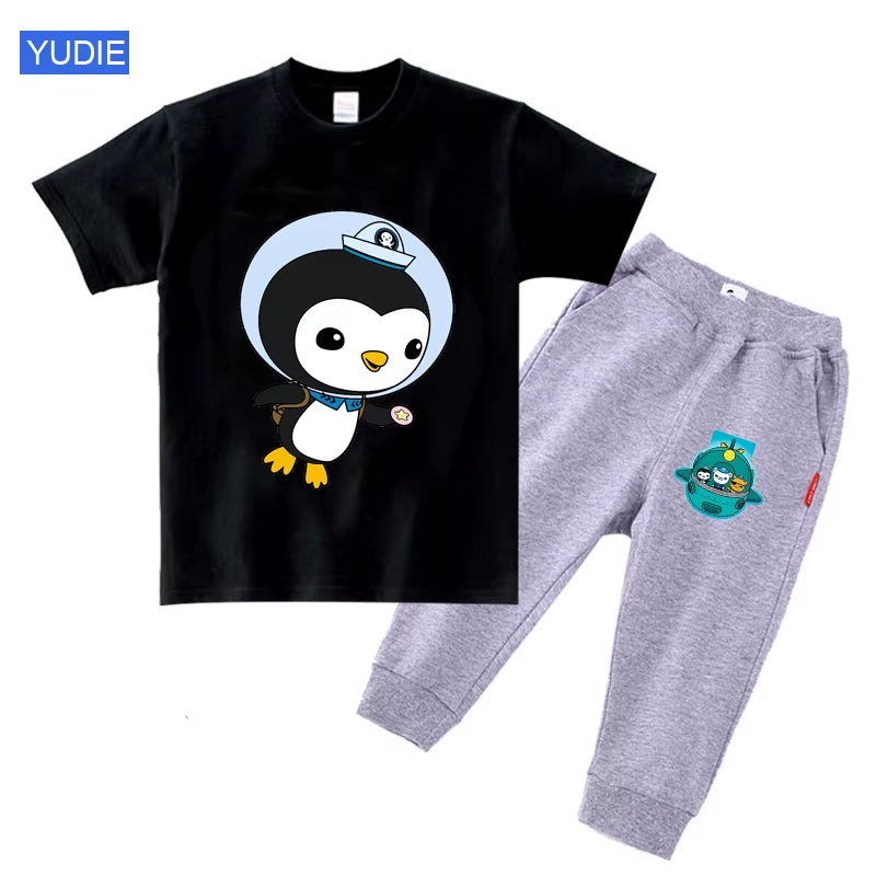 Toddler Boy Clothing Set Kids Summer Baby Clothes Set Girl Casual Sport Outfit Children Clothes Anime Casual Clothes Tshirt Suit