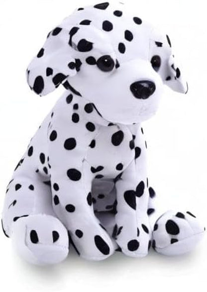 Realistic Stuffed Animal Toys Puppy Dog 8 Inches, Holiday Plush Figures for Kids, Babies to Play with (New Dalmatian)