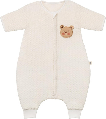 Sleep Sack 30-48Months (2.5-4Yrs) Medium 2.5 TOG Waffle Teddy Ivory - Baby Sleeping Sack | Sleep Sacks for Babies | Wearable Blanket | Sleep Sack for Toddlers | Wearable Blanket Baby