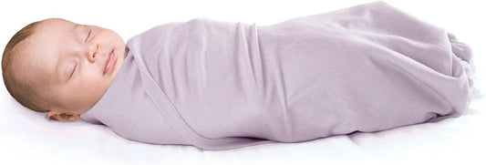 Baby Swaddle Blanket, 100% Merino Wool Receiving Blanket for Boys & Girls, Swaddles for Newborns 0-3 Months, Lilac