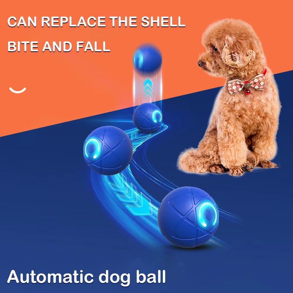 Smart Dog Toy Ball Electronic Interactive Pet Toy Moving Ball Intelligent Gravity Jump Ball Bite-Resistant Rolling Ball Pet Toys