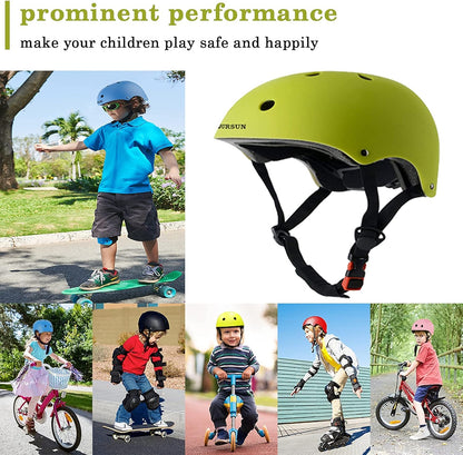 Kids Bike Helmet Ventilation & Adjustable Toddler Helmet for Ages 2-14 Kids Boys Girls Multi-Sport Helmet for Skateboard Roller Skateing Bicycle Scooter Blance Bike