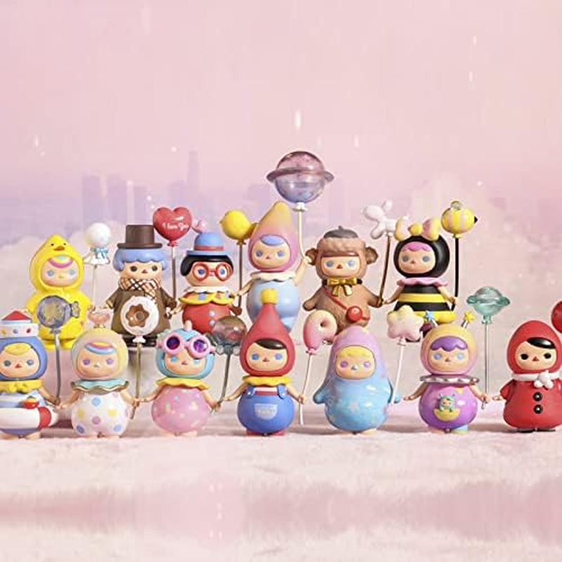 Pucky Balloon Babies Series Collection Blind Boxes Little Art Toy Collectible Cute Kawaii Mini Toy Figures Gift Collectibles Dolls-12 Pack