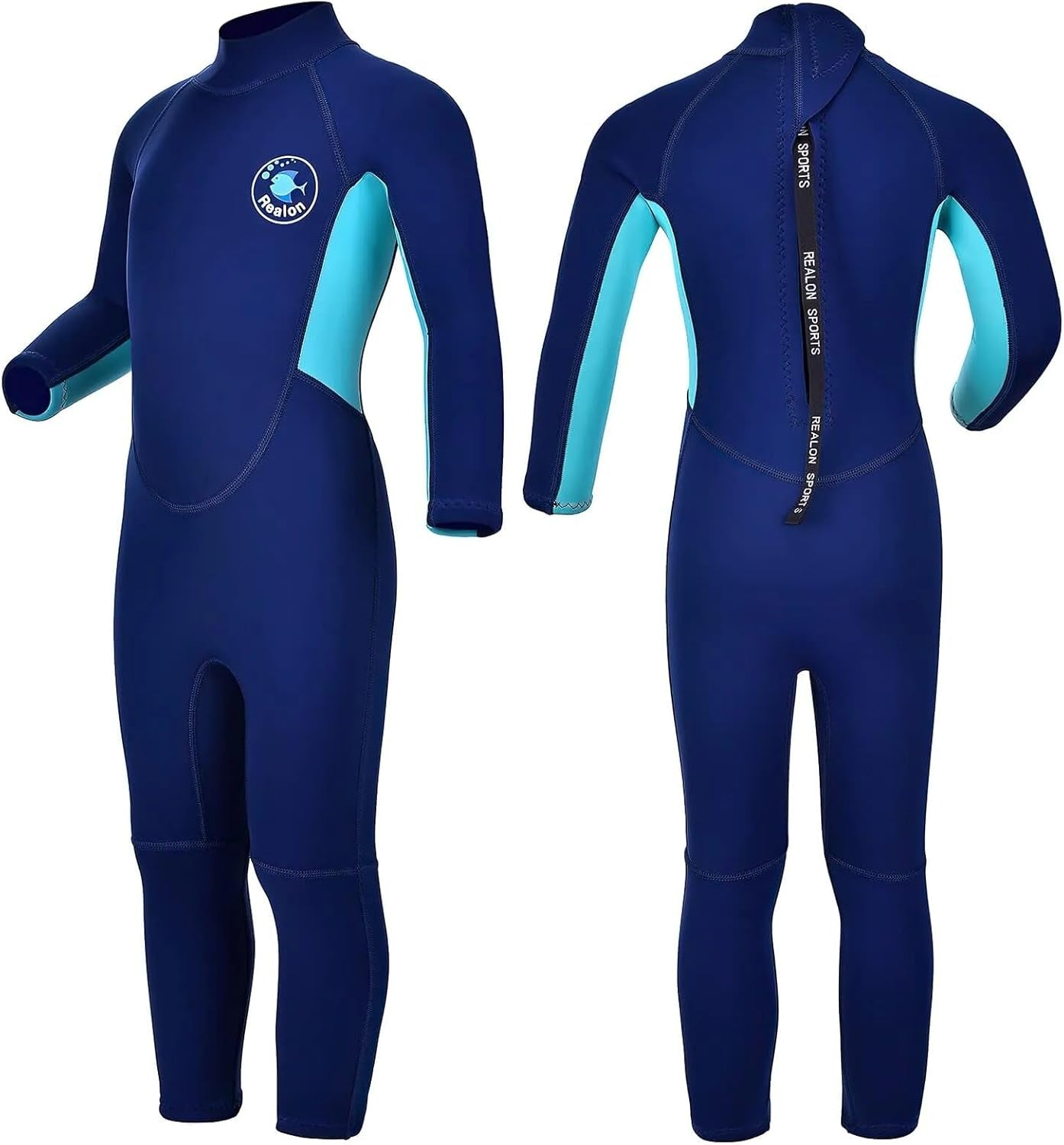 Kids Wetsuit for Girls Boys Toddler and Youth 3Mm Neoprene Child Full Wet Suits Warm in Cold Water Thermal Swimsuit Back Zip for Swimming Diving Jet Skiing Surfing