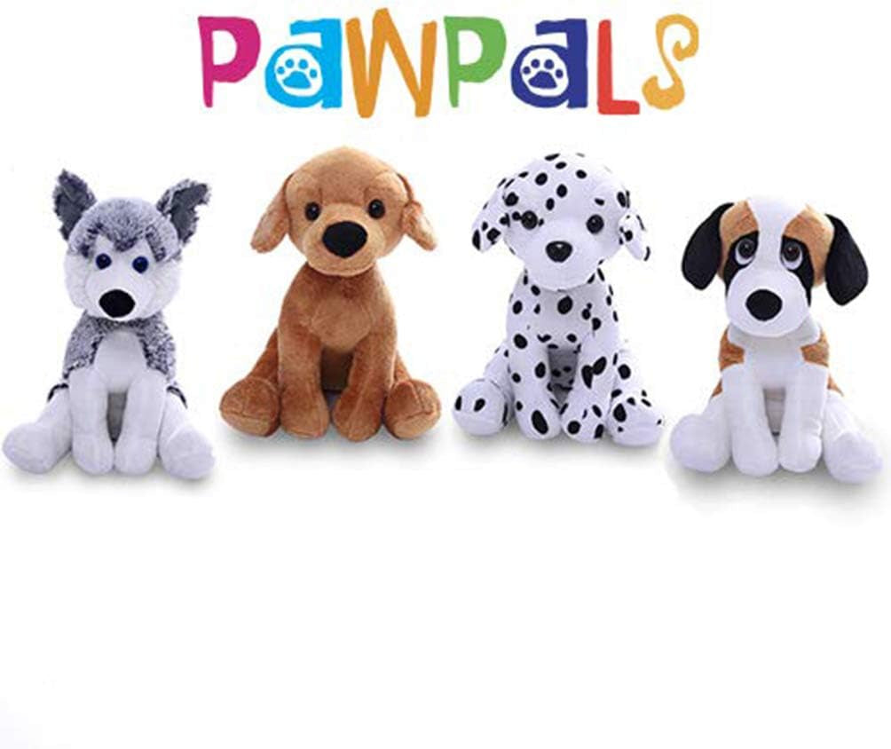 Realistic Stuffed Animal Toys Puppy Dog 8 Inches, Holiday Plush Figures for Kids, Babies to Play with (New Dalmatian)