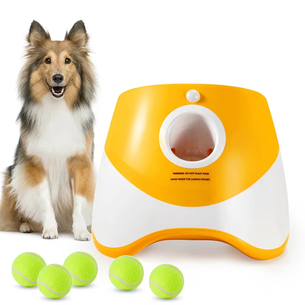 Ball Launcher Automatic for Dogs,3 Distance Pet Toys Dog Accesorios Para Perros Tennis Throw Machine Throw Catapult Dog Toys