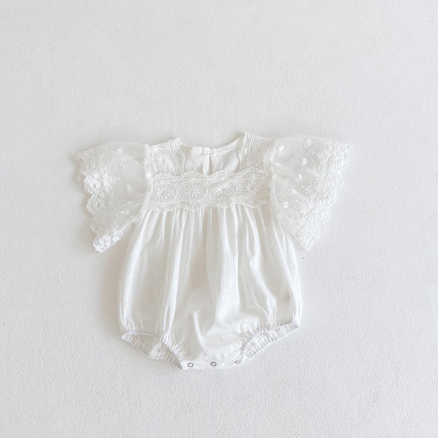 Baby Clothes Babies' Cotton Short-Sleeved Triangle Clothes Climbing Clothes for Baby Girls Summer Romper Lace Infant Outfit