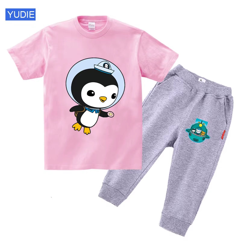 Toddler Boy Clothing Set Kids Summer Baby Clothes Set Girl Casual Sport Outfit Children Clothes Anime Casual Clothes Tshirt Suit