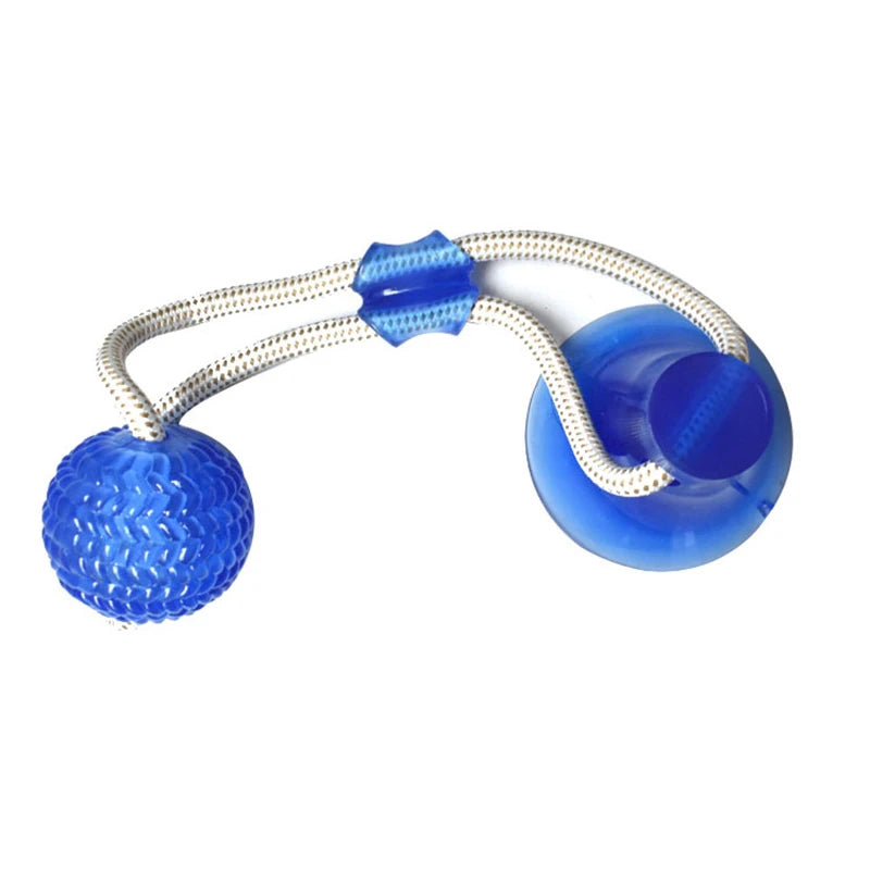 Dog Toys Pet Puppy Interactive Suction Cup Push TPR Ball Toys Molar Bite Toy Elastic Ropes Dog Tooth Cleaning Chewing Supplies