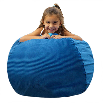 Stuffed Animal Storage Bean Bag Chair - Kids Bean Bag Chairs- Bean Bag Chair Kids- Beanbag Chairs for Kids and Teens-Stuffed Animal Holder- Stuffed Animal Bean Bag Storage