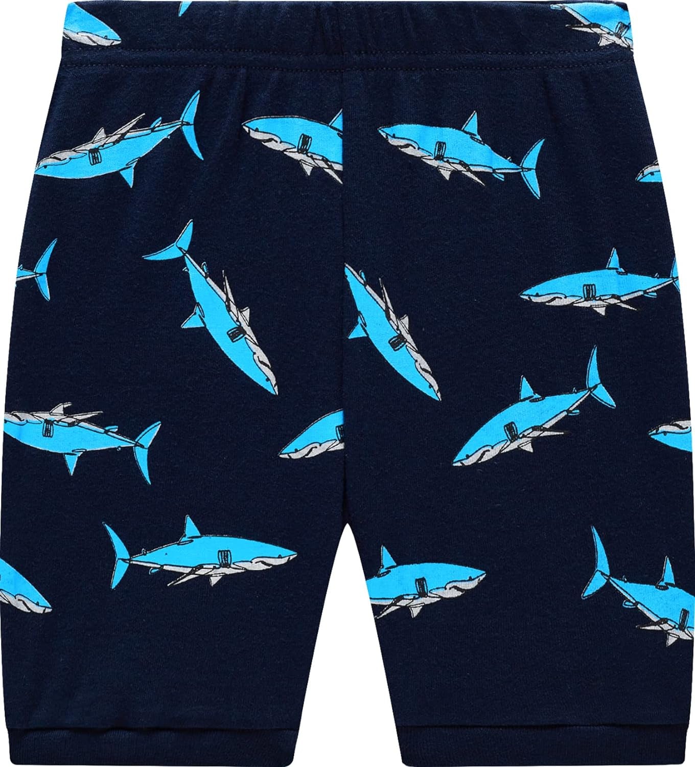 Little Boys Shark Pajamas Toddler Summer Children Cotton Pjs Kids 4 Pieces Clothes Size 6