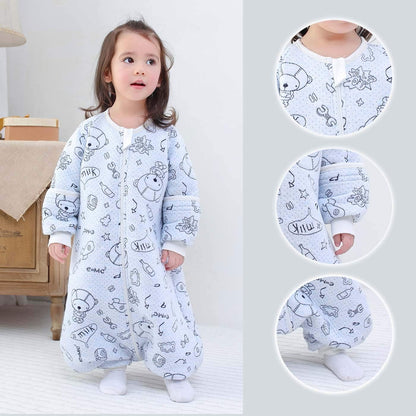 Baby Wearable Blanket 100% Soft Cotton Cartoon Sleepsuit Warm Pajamas