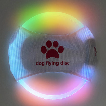 Dog Flying Discs Light Glowing LED Luminoustrainning Interactive Toys Game Flying Discs Dog Toy Pet Dog Accessories Pet Products