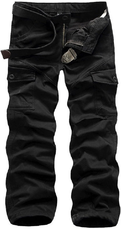 Winter Mens Cargo Pants Relaxed Fit Fleece Lined Work Pant