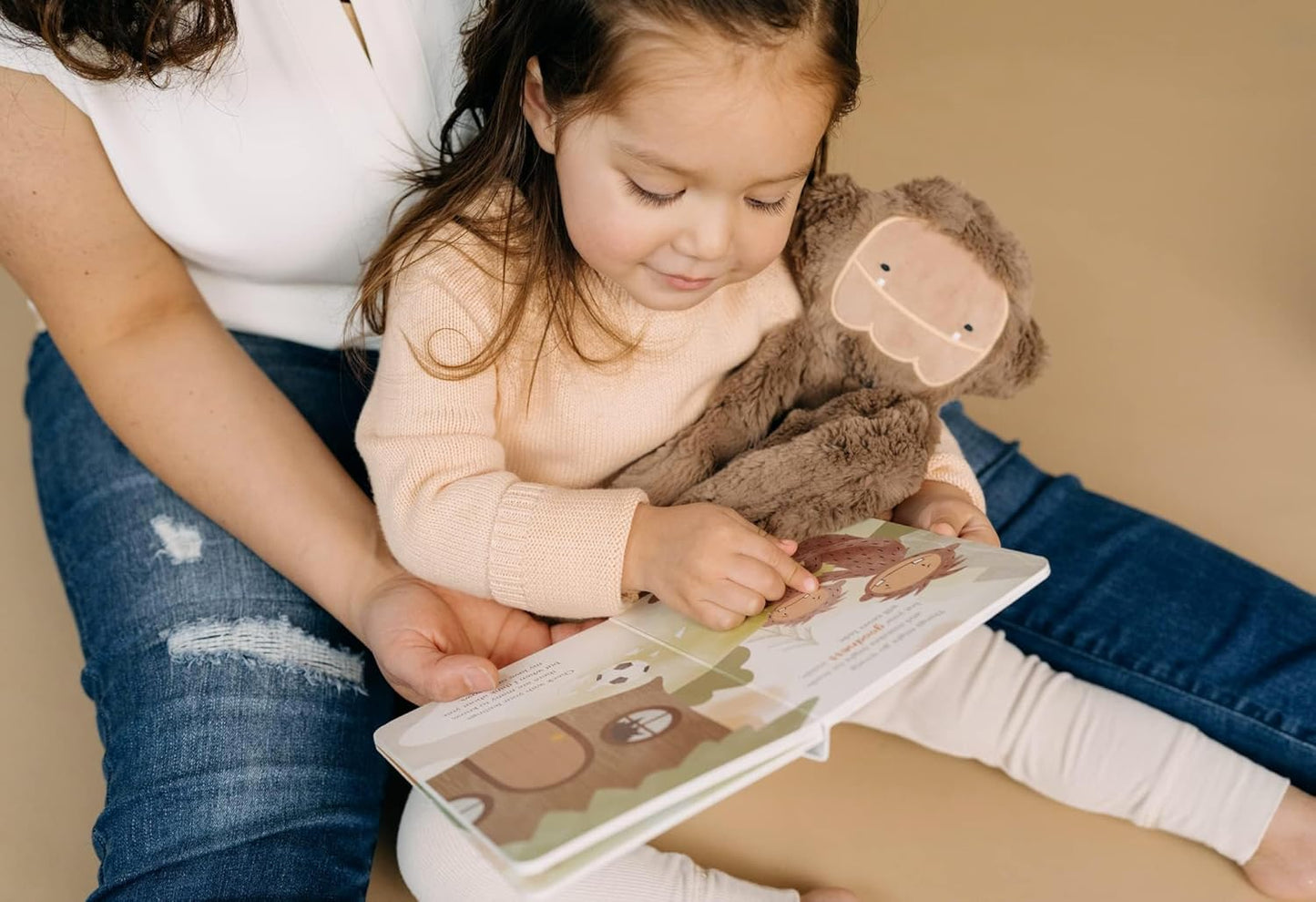 Bigfoot Snuggler & 2 Board Books Complete Set Bundle | Soft Plush Toy for Ages 0+ | Enhances Self-Esteem & Positive Relationships (Bigfoot Snuggler Plush + 2 Board Books)